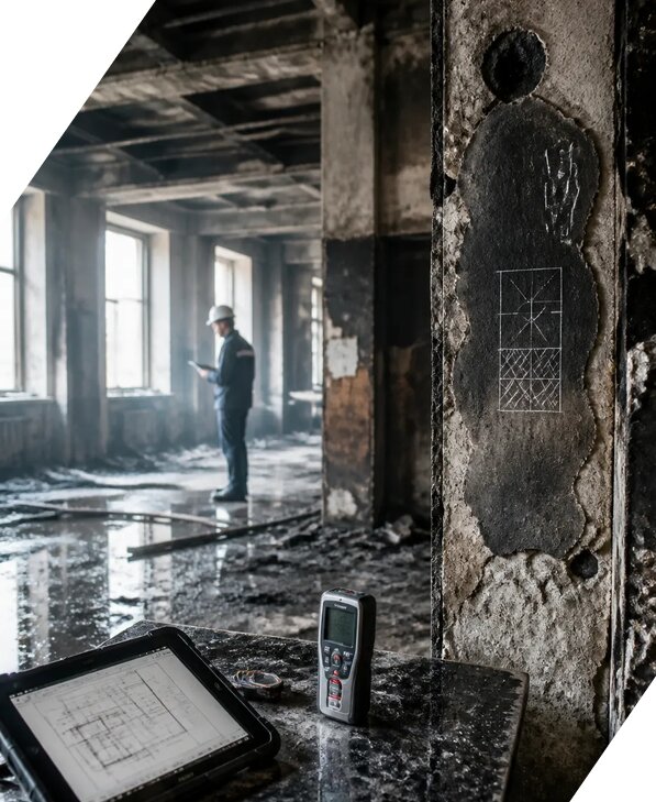 Обследование зданий после пожара в Белгороде от 15581 р. | ЭкспертизаРоссия