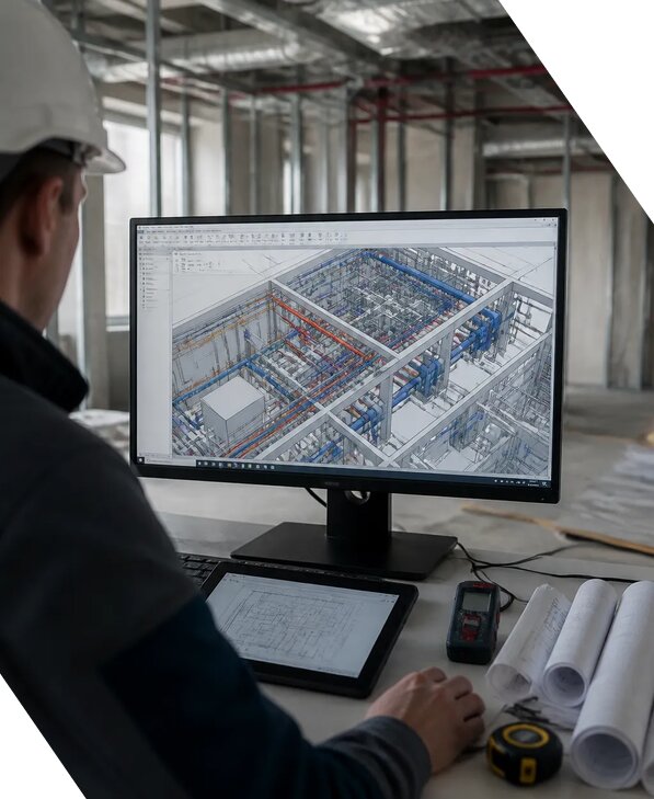 Создание BIM модели инженерных сетей для объектов в Белгороде