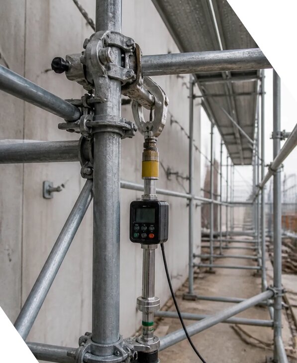 Испытание строительных лесов на прочность в Белгороде